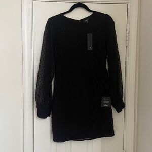 Lulu's Black Long Sleeve Dress